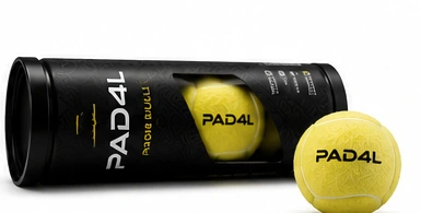 Black branded tube with a yellow PAD4L ball